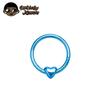 ASTM F136 Titan Herz Clicker Septum Piercing 16G Daith Helix Ohrring Piercing Neue Nasenringe Anodierter Körperschmuck