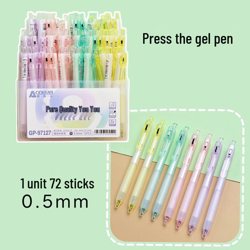 72-Pack 0.5mm Neutral Pen Refills for Students, Office, Exam - Black & Red
