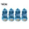 Water Resistant Dog Sneakers 4Pcs Shoes for Hot Pavement, Breathable Mesh Boots, Summer Paw Protectors with Non-slip Soles Small Medium Dogs