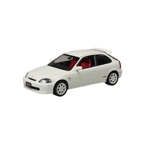 Aoshima Bunka Kyozai Co., Ltd. (AOSHIMA) Rakupla Snap Car No. 09-CW EK9 Civic Type R 1997 Championship White 1/24 Scale Plastic Model Kit