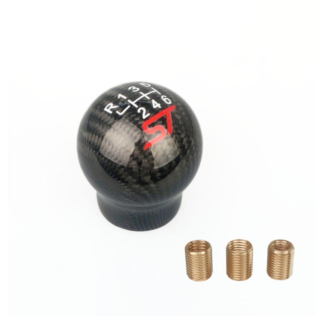 RS Carbon Fiber 6-Speed Gear Shift Knob for Ford Focus and Fiesta