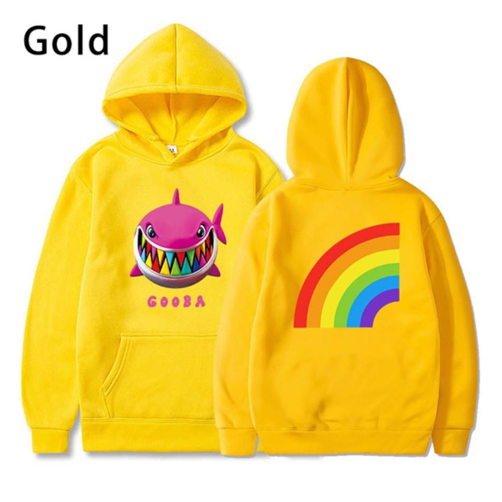 Mikina Gooba Rainbow 3D potisk Mikina Pánská Dámská Módní Ležérní Dlouhý rukáv Pulovr Hip Hop Mikiny