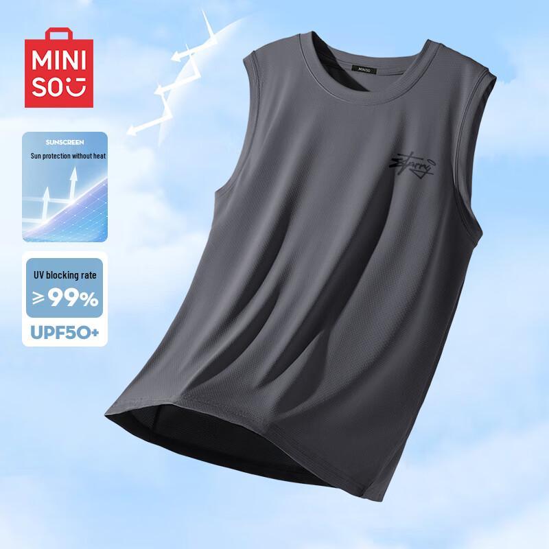 MINISO Мужская охлаждающая быстросохнущая майка без рукавов L