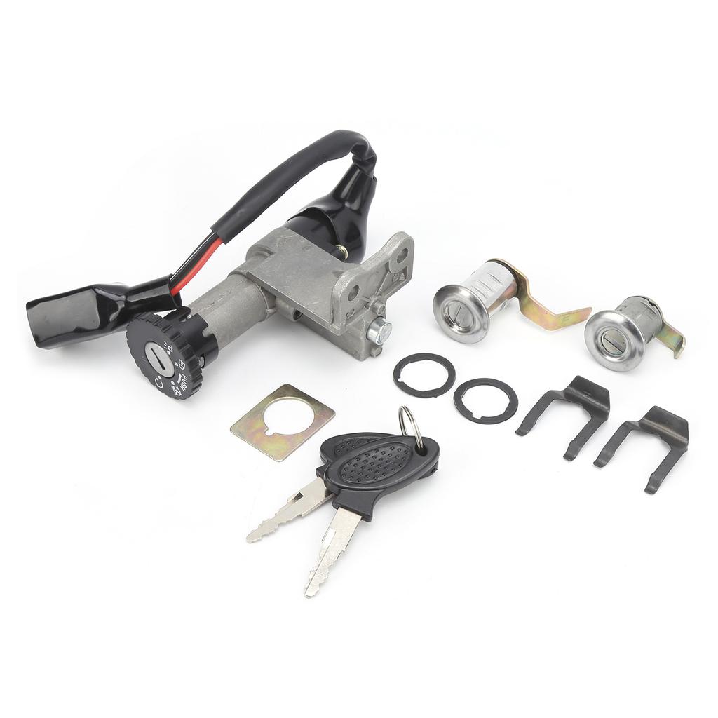 Ignition Switch Assembly Stainless Steel for Chinese GY6 Electric Scooter 50‑150cc 4 Stroke