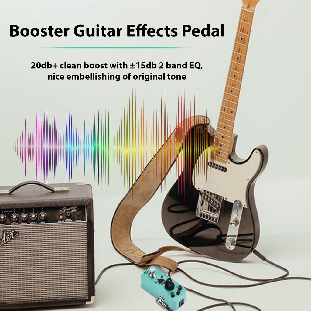 Lity Booster Guitar Pedal Mini Booster Effects Pedal Pure Clean Mini Boost for Electric Guitar