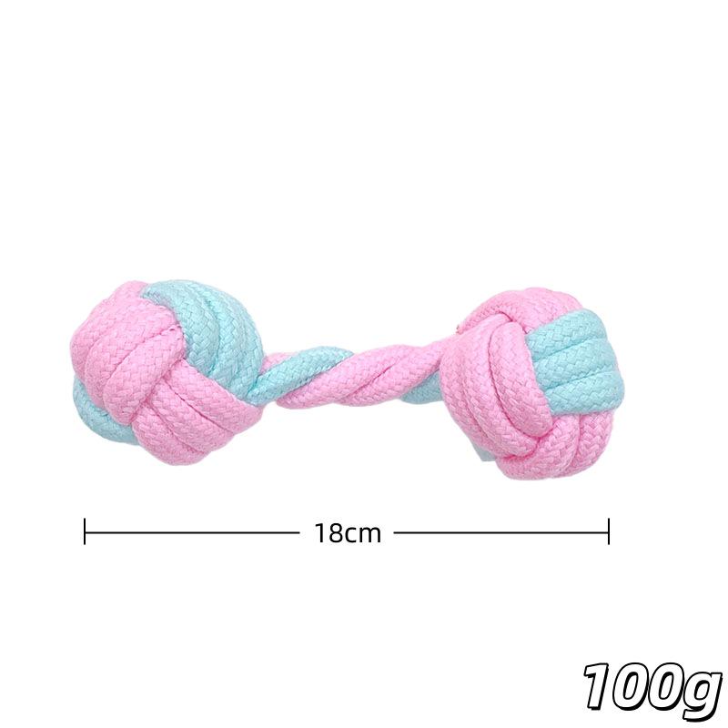 Cotton Rope Dog Toy Set: Durable, Unchewable Teething Rope Ball for Cats and Dogs