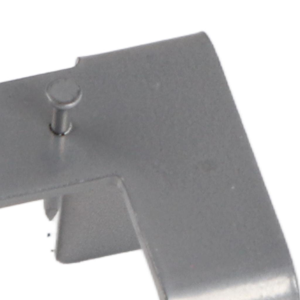 2Pcs Double Curtain Rod Bracket Steel 20lb Load Bearing Easy Assembly Curtain Rod Hooks for Home Office Silver