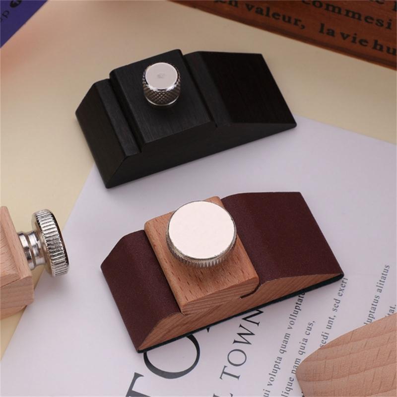 Wood Sanding Block Tool for Leather Belt Wallet Bag Polishing Handmade Leather Grinding Polishing Tool for Leathercraft