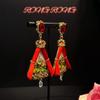 Middle Aged French Ballet Girl Stage Earrings Court Retro Style Personality Medieval Earring