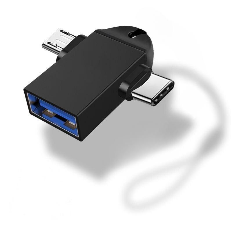 USB 3.1 5Gbps Data Transmit Converters 2-in-1 Type-C Micro USB OTG Adapter For Tablet Hard Disk Drive Phone AVE