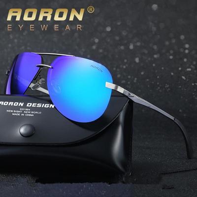 Moda Polarize Güneş Gözlüğü Klasik Ayna Gözlük parlama önleyici Güneş Kremi Metal Çerçeve Gece Görüş Gözlükleri Erkekler Kadınlar için UV400 Kurbağa Güneş Gözlükleri