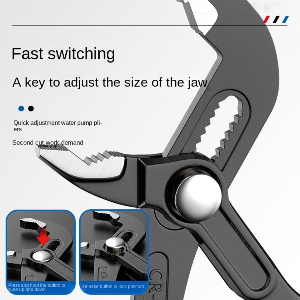 Adjustable Plumbing Pliers Large Opening Pipe Pliers Multifunctional Water Pump Pliers  Repair