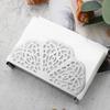 Stainless Steel Napkin Holder, with Hollow Pattern Modern Style Design, Waterproof Moisture-Proof Napkin Dispenser for Home Kitchen