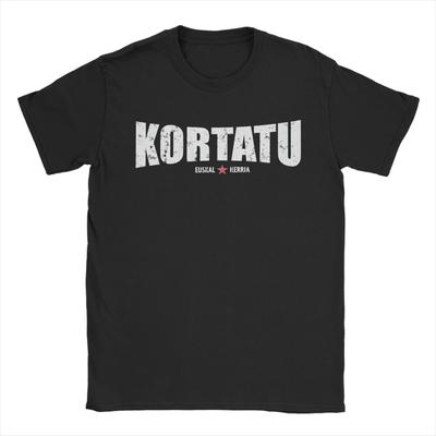 Kortatu Music T-Shirts Men  Funny Cotton Tees Round Neck Short Sleeve T Shirts Original Clothes