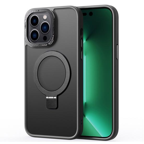 Integrated Magnetic Ring Phone Stand Holder Case Shockproof Ring Protection Case Camera Phone Cover Protector for