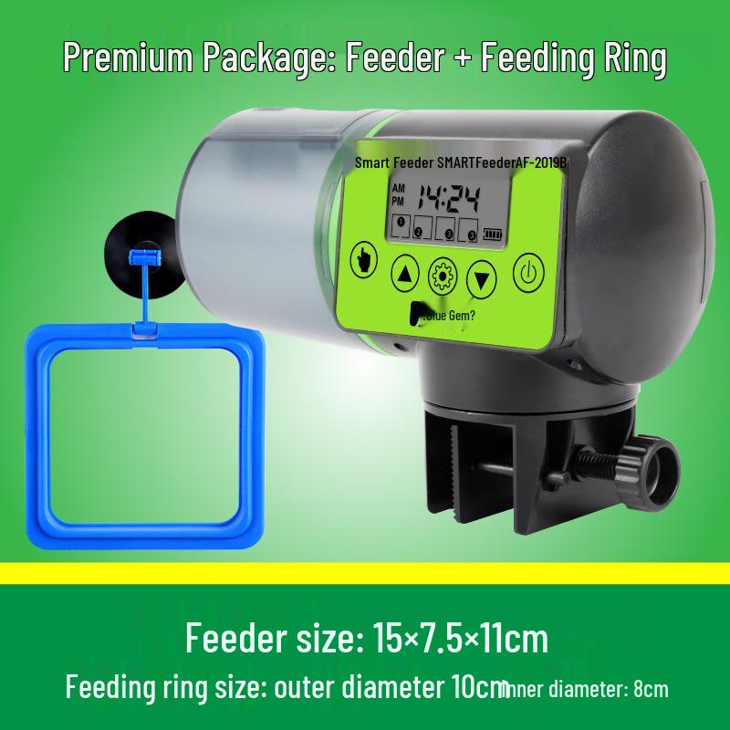 Smart Aquarium Fish Feeder with Timer - Large Capacity for Goldfish