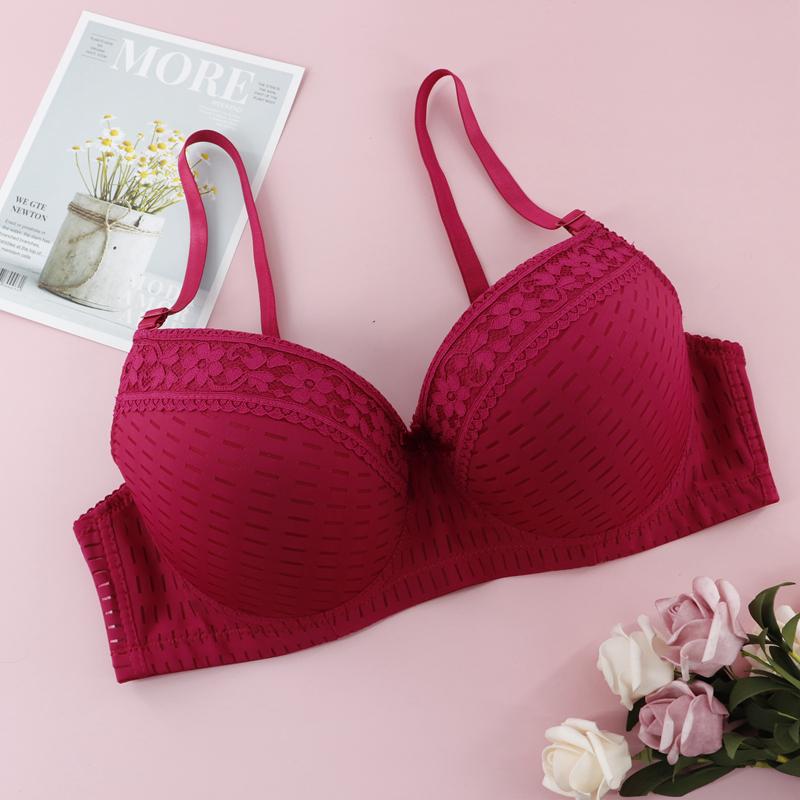 

мода Parifairy цветочные кружева формованные бюстгальтеры нижнее белье больших размеров женское сексуальное нижнее белье без бретелек бюстгальтер полная чаша CDE 95 100 105 110 95D красный