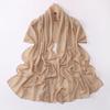 Chiffon Long Scarf Double Heart Rhinestone Ethnic Headscarf For Women