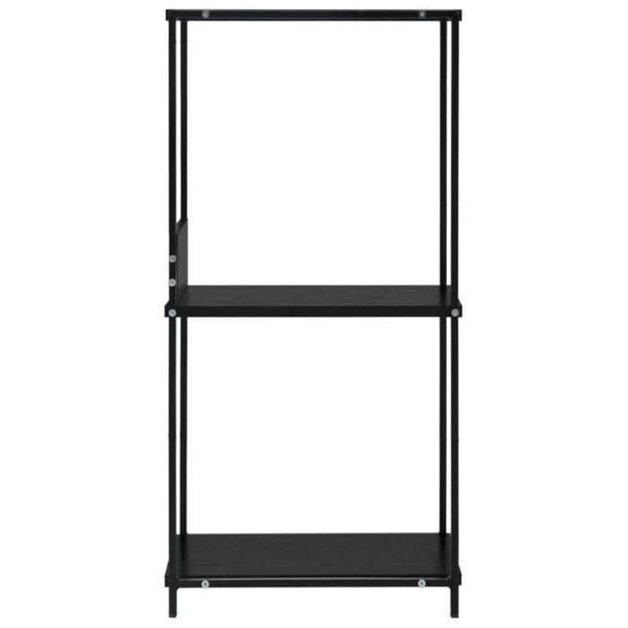 VidaXL Small Straight Bookshelf Black 33.5x39.6x79.7 Cm Chipboard
