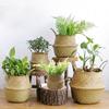 Seagrass Wicker Basket Wicker Basket Flower Pot Folding Basket Dirty Basket