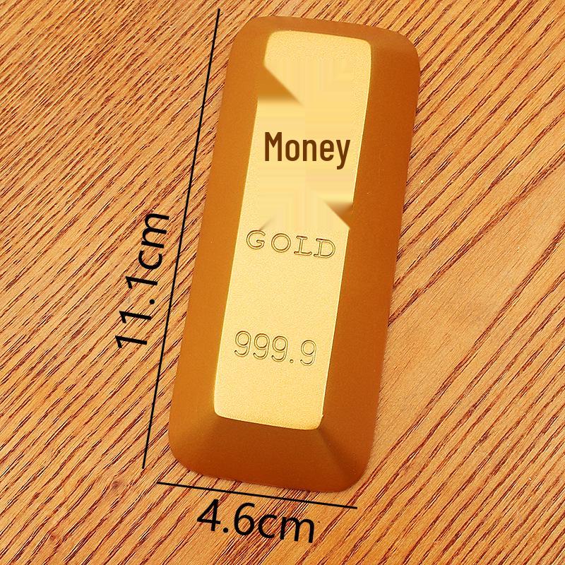Brass Gold Bar Prop - Home Decor, Shop Display, Housewarming Gift, Solid Handicraft