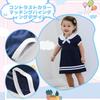 Baby Nest Summer Baby Short Sleeve Romper with Polka Dot Navy Ages Months Clothes, Skirt, Sailor-Style Design, 100% Cotton, Blue, 6-9