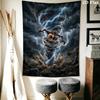 Tazmanian Devil Wall Tapestry Aesthetic Wall Hanging Printed Fabric Blanket Decorative Tapestries for Bedroom Living Room Home Decor