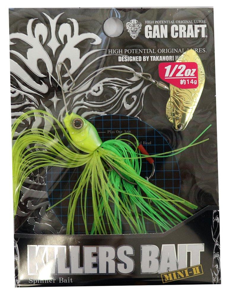 GAN CRAFT Spinnerbait Killers Bait Mini 2 1/2oz Flashing Lime/Gold