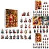 Christmas Countdown Calendar With Cute Cat Acrylic Hanging Ornaments For Holiday Decor