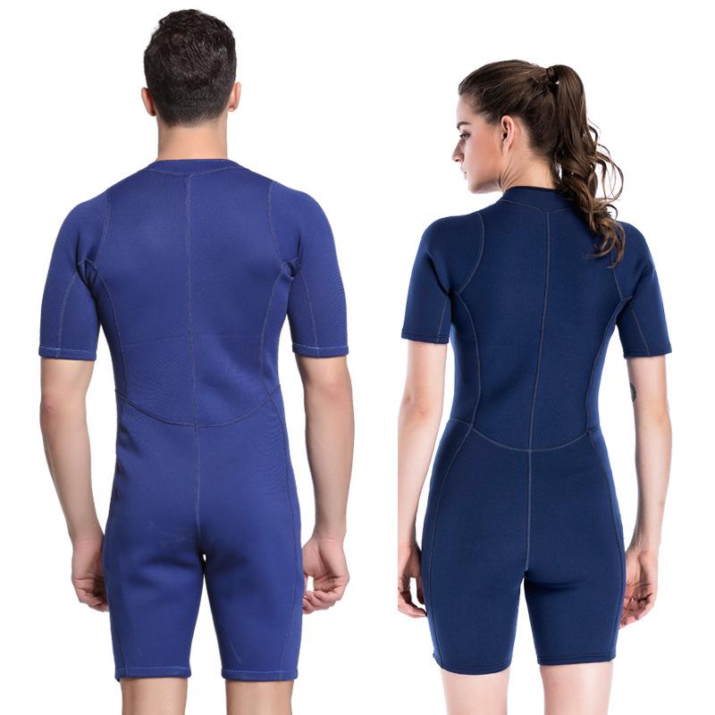 Sharkbat Unisex Short Sleeve 2MM Wetsuit: Sun Protection One-Piece for Snorkeling, Swimming, and Surfing