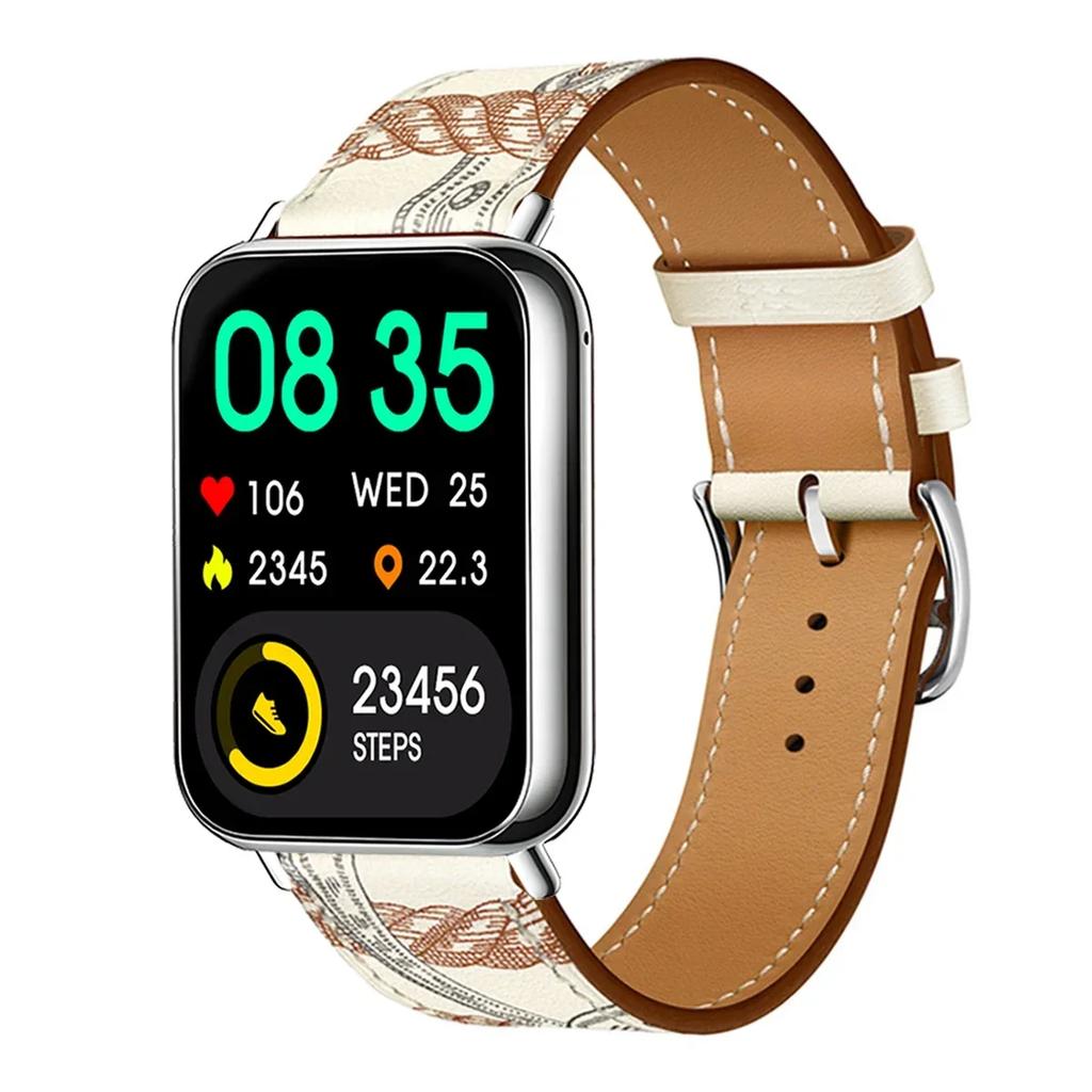 Leather Loop Strap for Redmi Watch 5 Watch 4 Band for Xiaomi Mi 9 Pro Active Wristband Bracelet Mi Band 8 Pro Correa Accessories