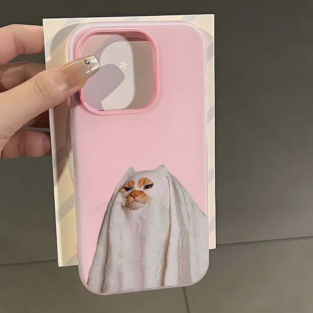 

Чехол для iPhone17 Pro Max «Хэллоуинский котенок»: Полная защита и защита от падений для iPhone16 iPhone 17 розовый