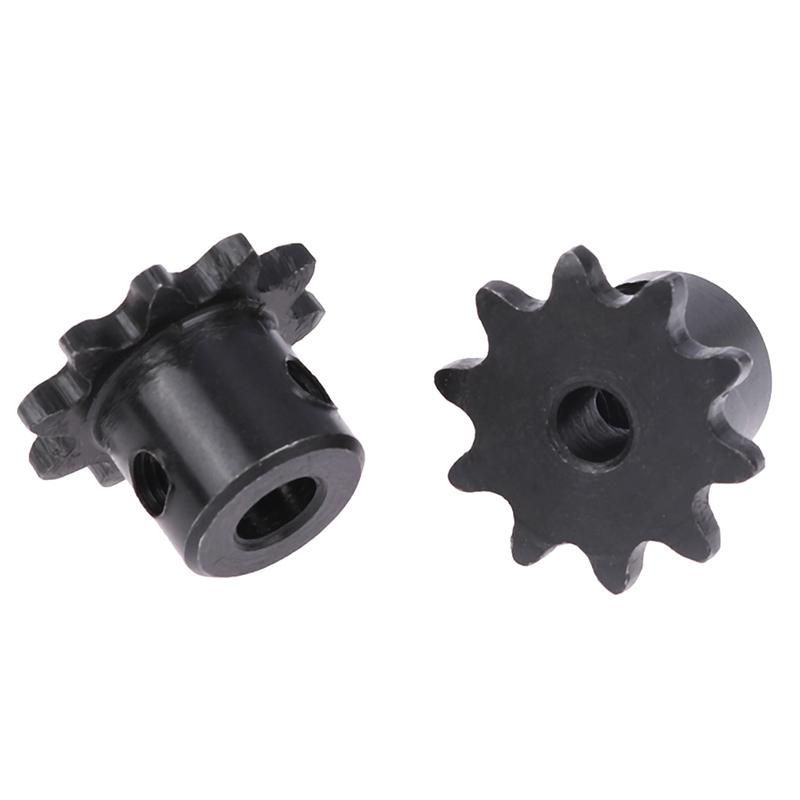 04C Chain Gear 10 Teeth Industrial Sprocket Wheel With Top Wire Bore 5/ 6/8/10Mm