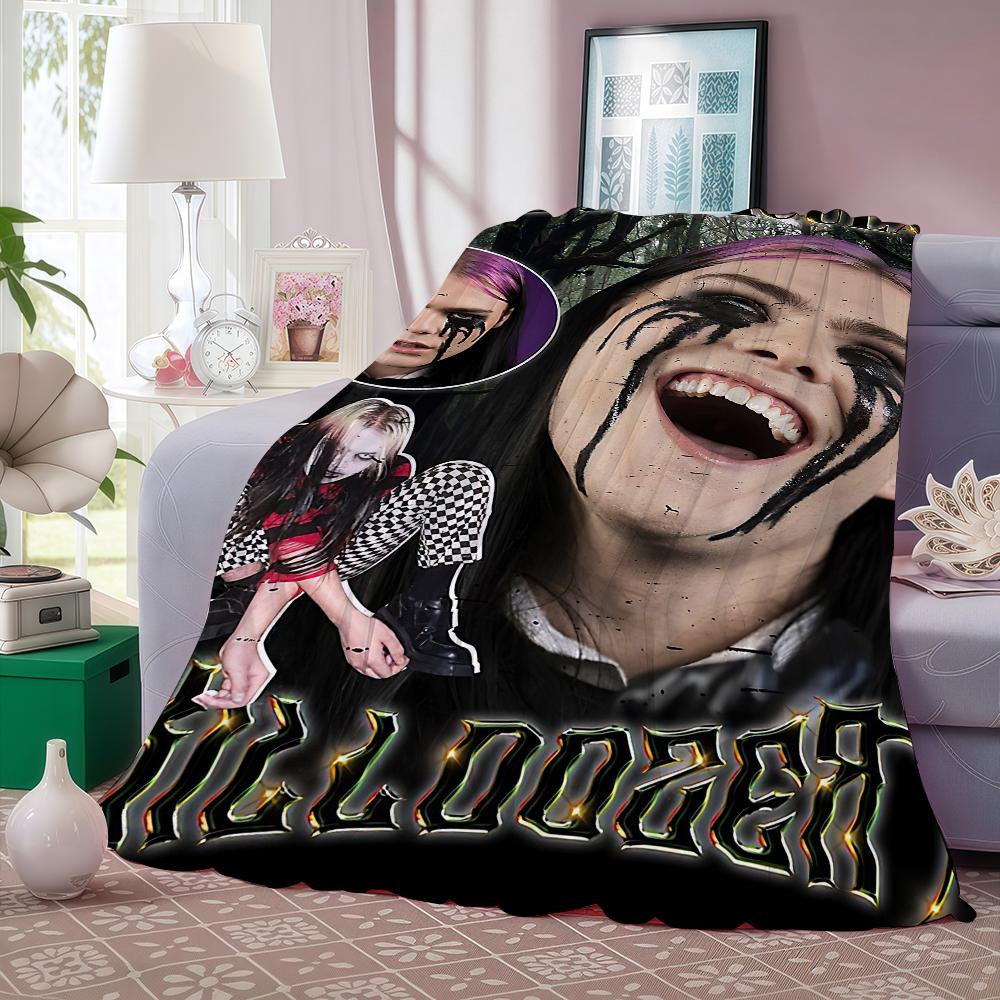 K-Kim Dracula Singer Seventy Thorns Blanket Warm And Soft Suitable For Bedroom Living Room Sofa Bed Office Travel Camping