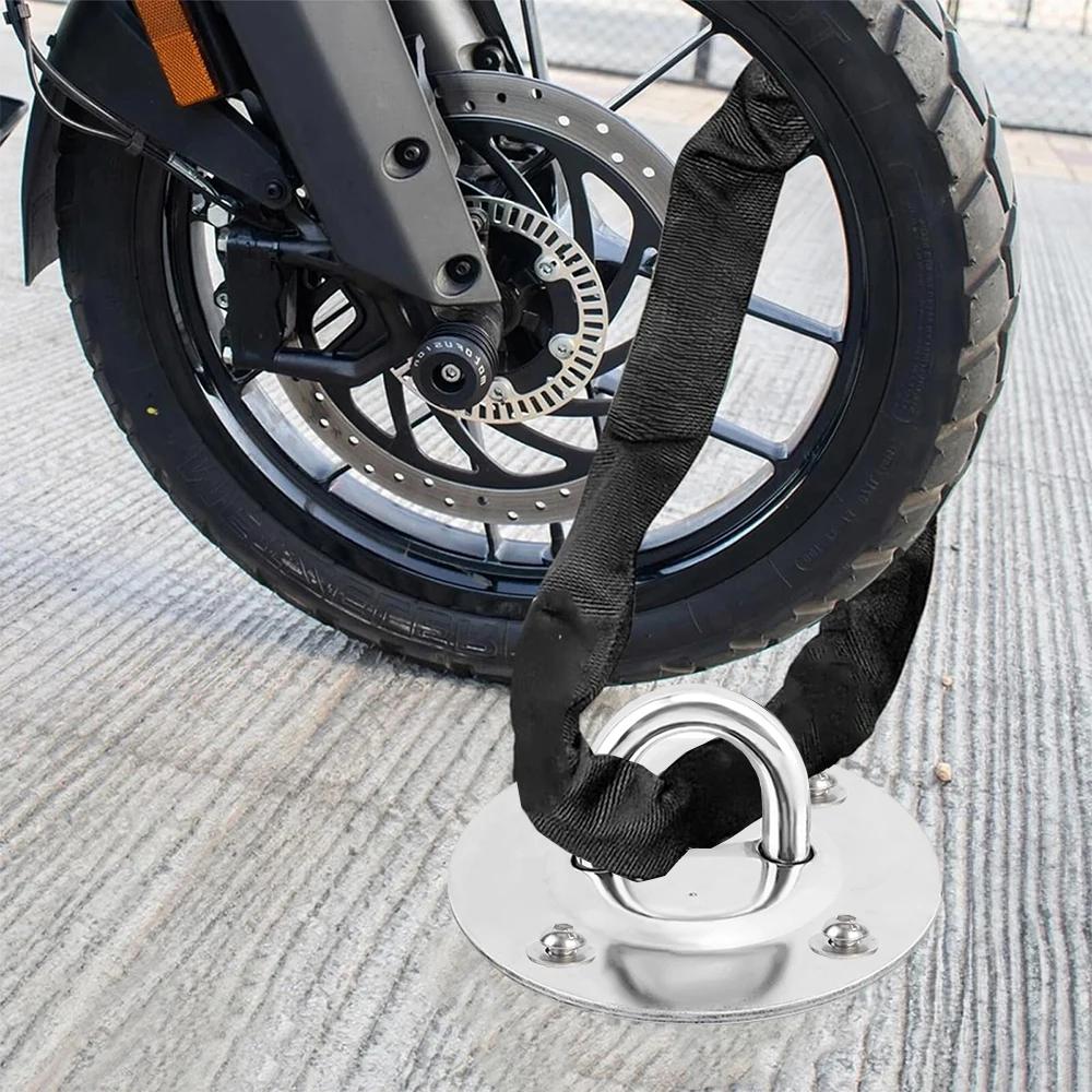 Motorcycle Floor Wall Ground Anchor Motorbike Lock Point Bike Scooter Security