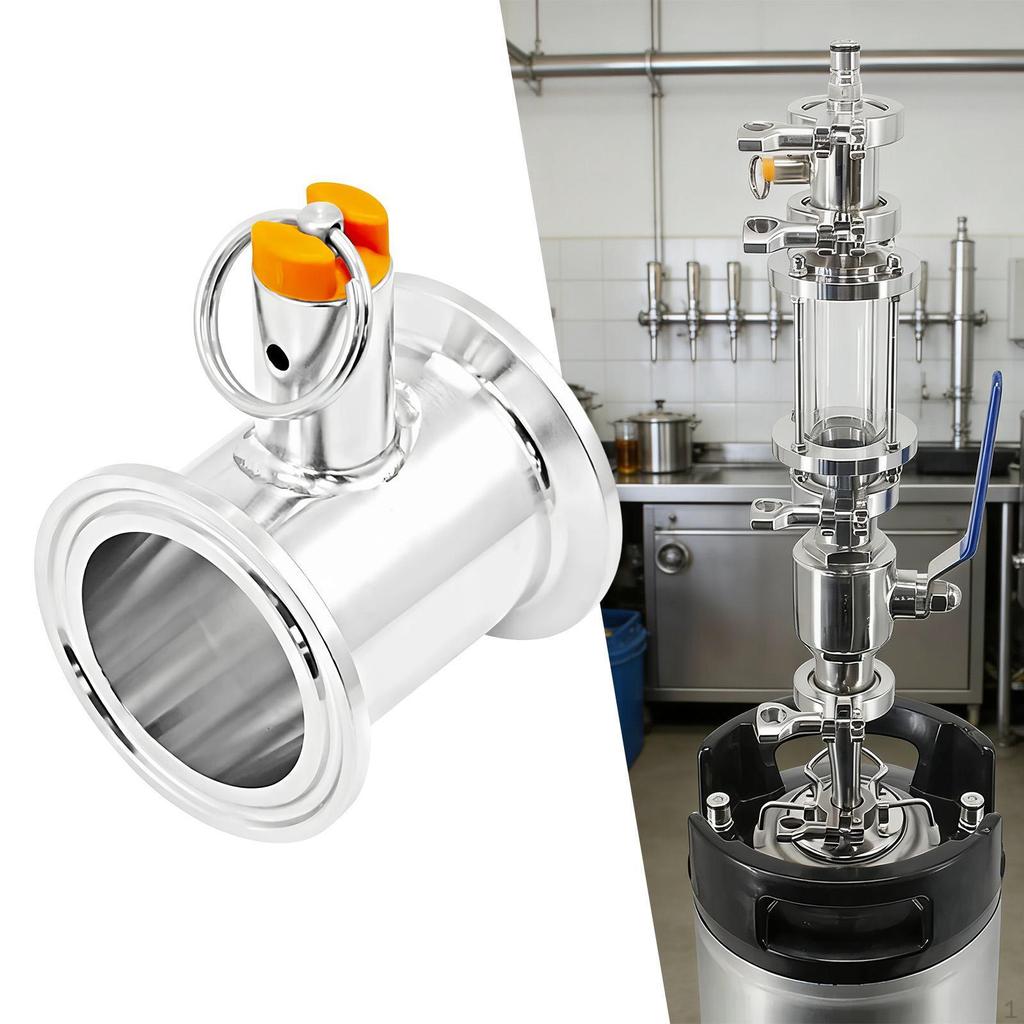 1.5 inch Tube ,Compact,304 Stainless Steel Professional with Pressure Relief Valve (prv)