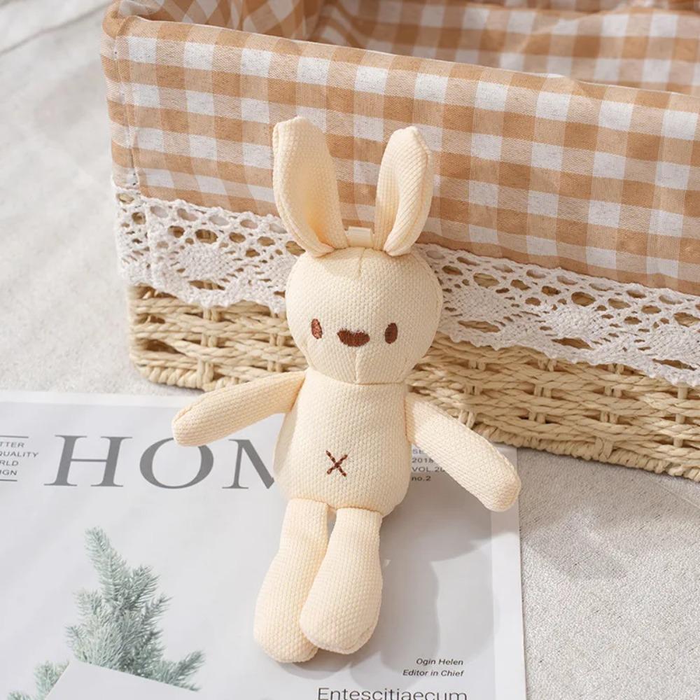 Cute Rabbit Plush Doll Cartoon Bunny Stuffed Animal Toys Soft Plush Toys Creative Corn Plaid Rabbit Doll Baby Girl Birthday Gift