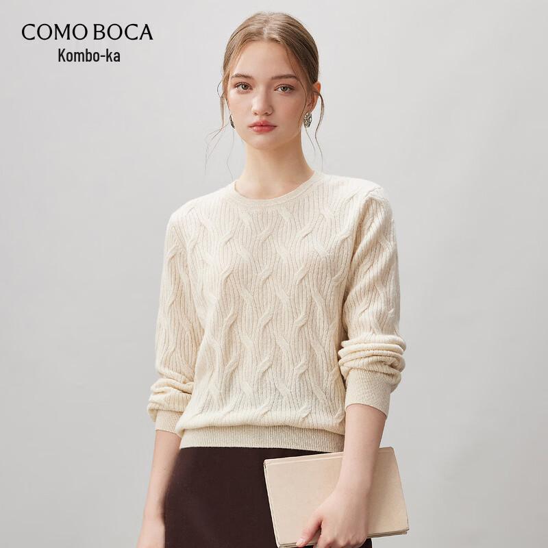 Kemon Boka 100% Cashmere Women's Cable Knit Sweater