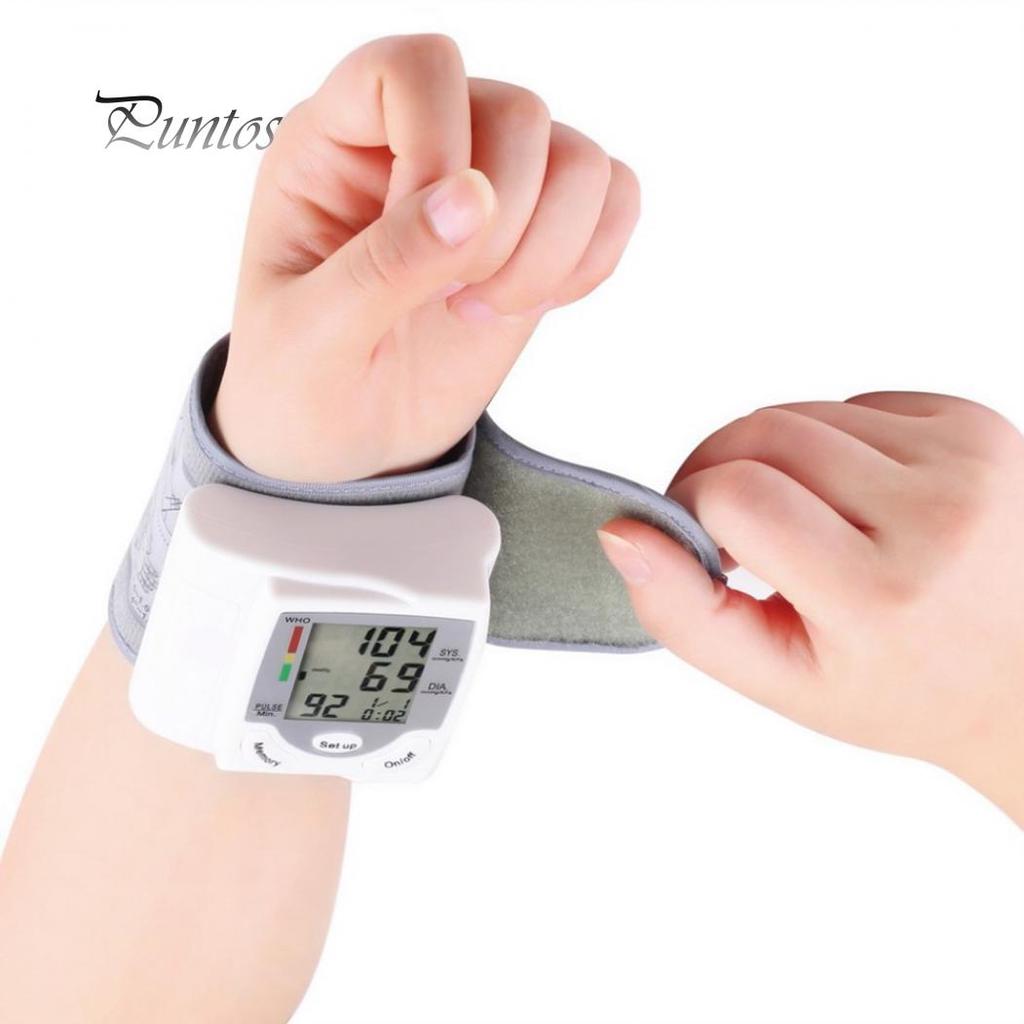 Automatic Digital Wrist Blood Pressure Monitor Measure Heart Rate Pulse Meter