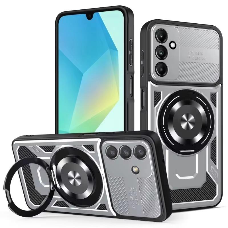 

Luxury Magsafe Magnetic Wireless Charging Armor Case For Samsung Galaxy A16 A15 A14 Military Finger Ring Holder Protective Case For samsung A16 5G