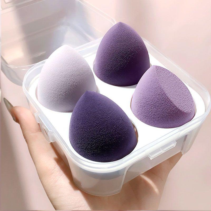 Dry Wet 4pcsbox Makeup Sponge Blender Beauty Egg Foundation Cosmetic Soft Super