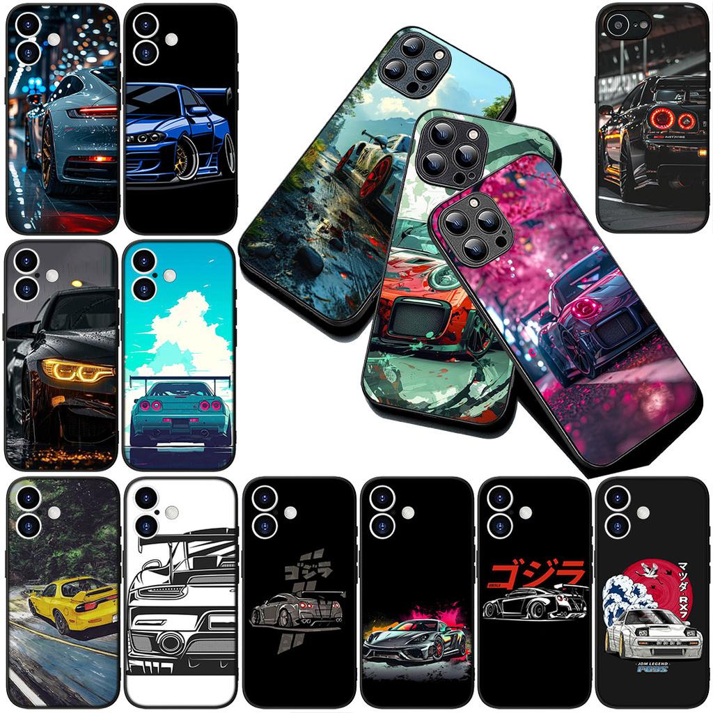 for Xiaomi Redmi Note 12 11 10 A3 Pro 10A 10C 12C Note12 5G 4G Phone Cover Soft Case Supercar Super Car Cartoon taillights