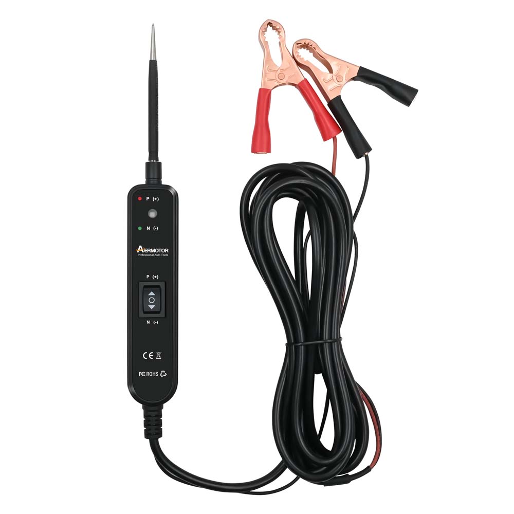 Car Electrical Tester Probe Detector 6-24V DC Automotive Electric Circuit Tester Multi-functions Test Lead