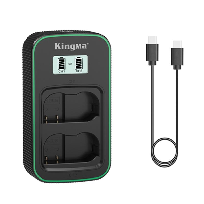 

EN-EL15 Double LCD Battery Charger Fast Charging Dock for Z5 Z6 Z6ll Z7II D7100 D810 D7200 D7000 Camera USB C Charger 1