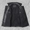 Chinese Size New Men's Genuine Leather Jacket Male Cowhide Overcoat Autumn Winter Business Coat Trench Style Double Breasted Clothes