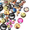 10 buc. Mărgele Cabochon din Sticlă de Halloween 10 12 20 25mm Rotunde cu Spate Plat Mărgele Libere pentru Realizare Bijuterii Meșteșuguri DIY Pandantive Inel Cadouri