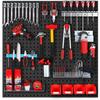 Metal Pegboard Square Hole Tool Rack Wall Mount Display Shelving by Leidezhu