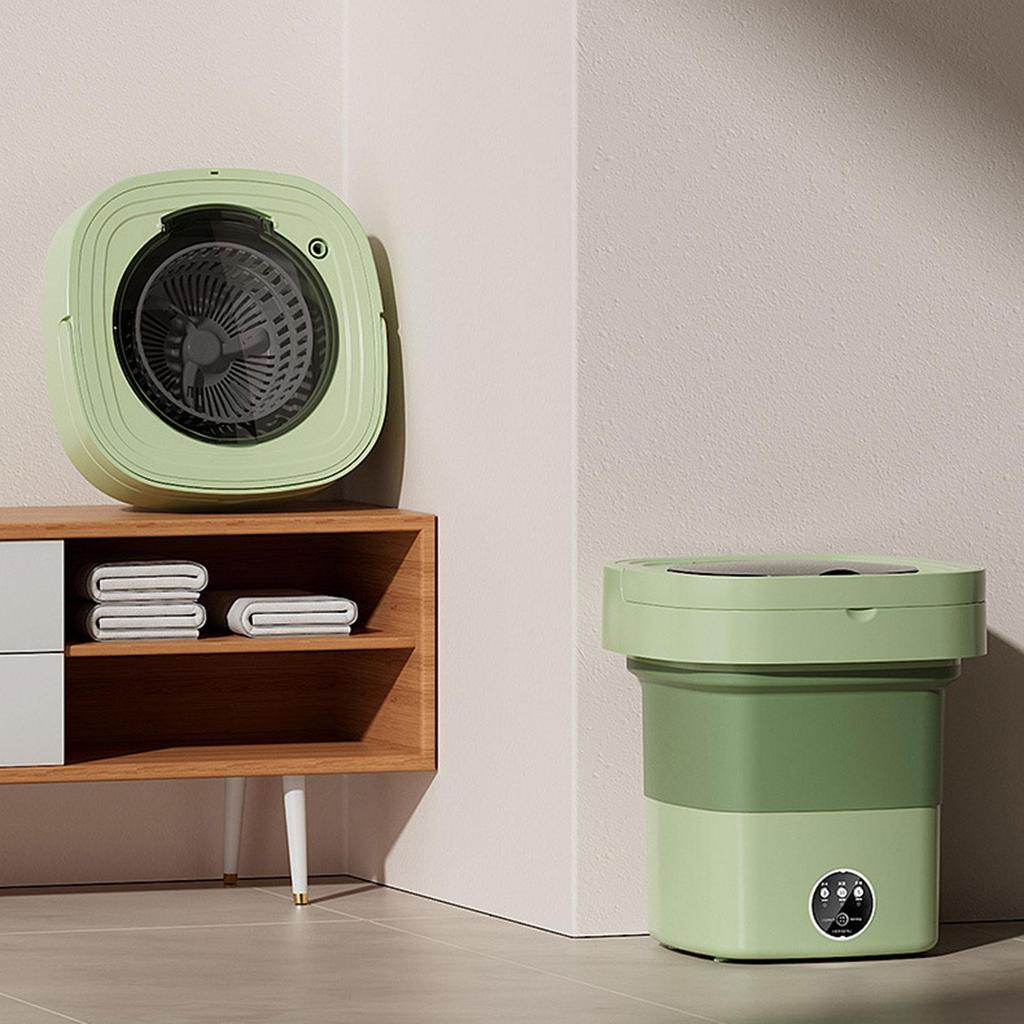 Portable Foldable Washing Machine 9L Powerful 3 Models for Camping Dorm without blue light