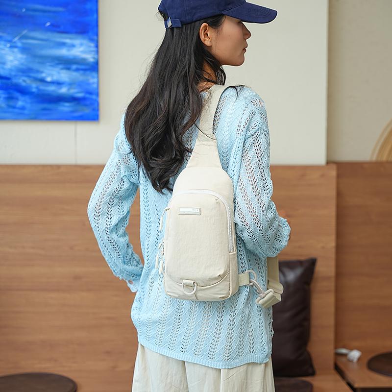 Women's Chest Bag Nylon Shoulder Bag Mother Crossbody Bag