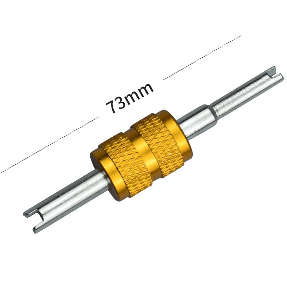 Car Slotted Handle Tire Valve Stem Core Remover Screwdriver Bicycle Car Repair Tools Kit Car Accessories